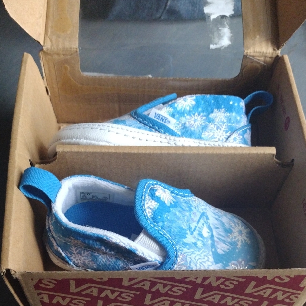 Vans Kids Blue Snowflake Sneakers
